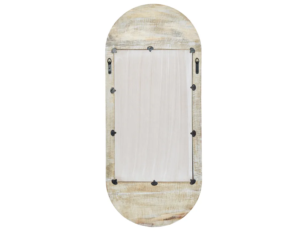 Wandspiegel BRIANT 56 cm 130 cm Mangoholz Weiß_899761