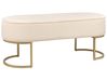 Polsterbank MILRY Samtstoff Hellbeige