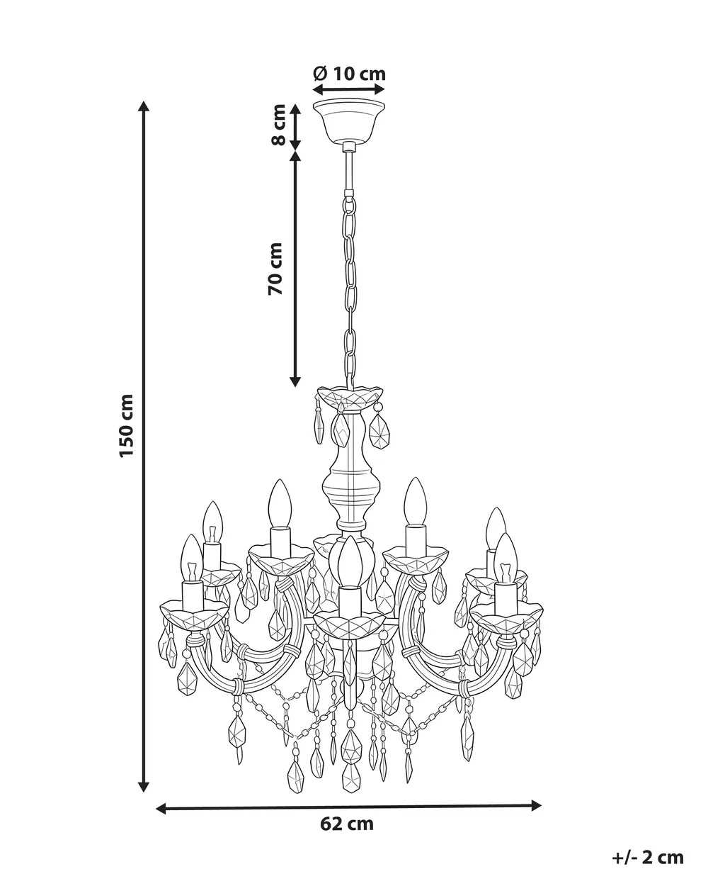 Kronleuchter KALANG L Schwarz_1164431