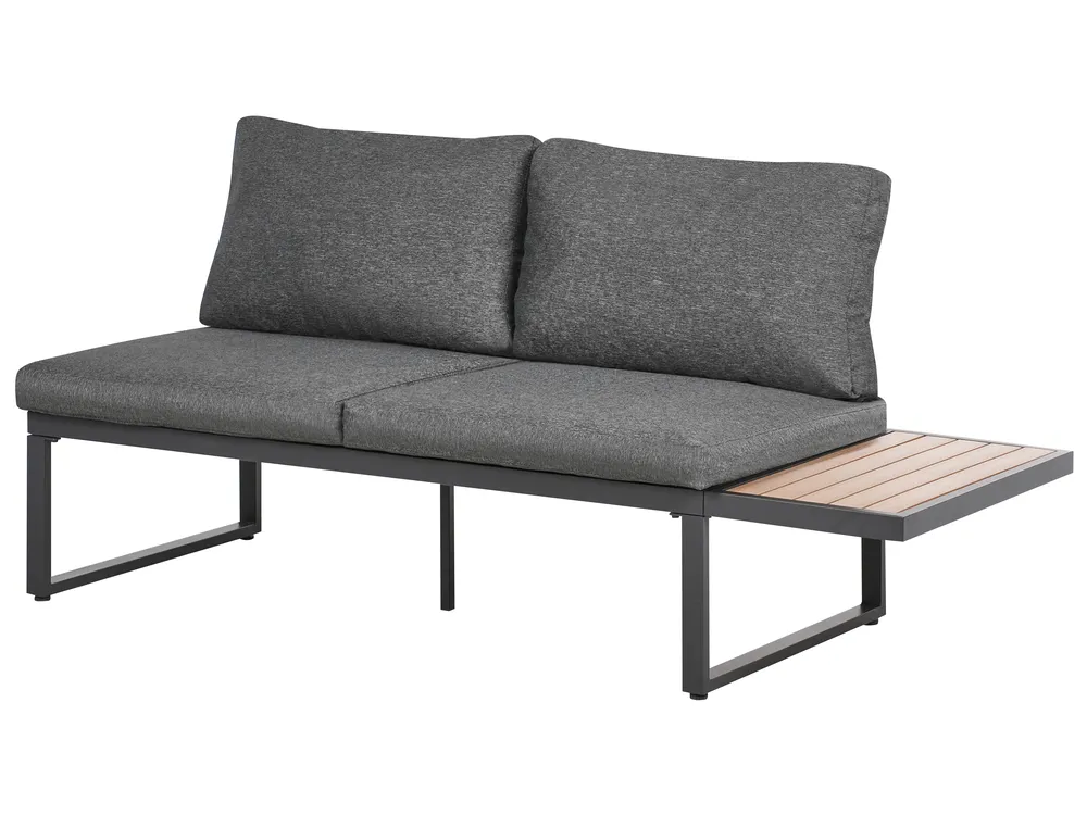 Hoekloungeset met tafel 4-zits PIENZA Lichtbruin/grijs linkszijdig_1003091