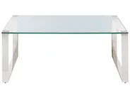 Couchtisch TILON Sicherheitsglas Silber_857788