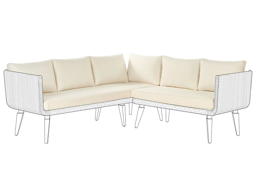 Outdoor Kissenbezug Set ALCAMO Hellbeige