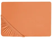 Spannbettlaken JANBU 90 x 200 cm Baumwolle Orange_845916