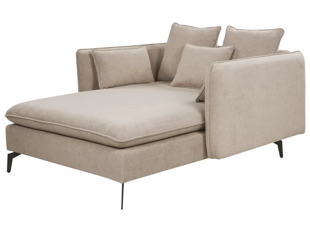 Chaise Longue CHARMES Fabric Taupe_894584