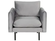 Sofa Set 4-Sitzer VINTERBRO Samtstoff Grau_900599