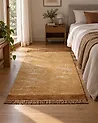 Rug HANLI Orange 140 x 200 cm Viscose