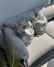 Gartensofa 2-Sitzer ESPERIA Metall Grau_933213