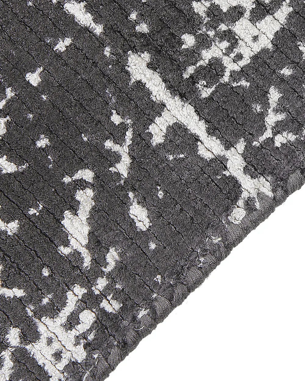 Rug HANLI Dark Grey 140 x 200 cm Viscose_836929