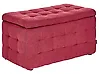 Ottomane mit Stauraum MICHIGAN Stoff Rot