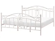Bett mit Lattenrost Metall ANTLIA 180 x 200 cm Hellbeige_1165241