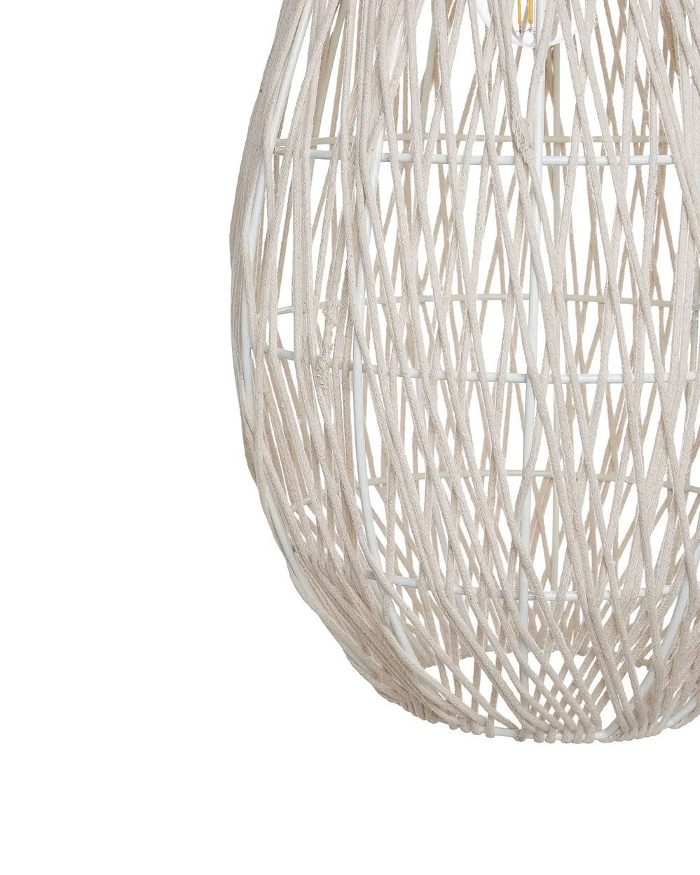 Hängeleuchte ANNOTTO Baumwolle Beige_898769