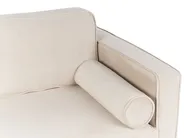 Rechtsseitige Chaiselongue MIRAMAS Samtstoff Beige_848694