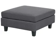 Modul Ecksofa 5-Sitzer UNSTAD mit Ottomane Stoff Dunkelgrau rechtsseitig_924660