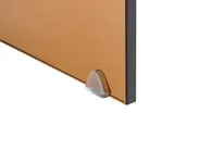 Coffee Table KENDALL Tempered Glass Brown_1048613
