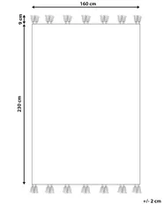 Teppich ARALEZ Beige 160 x 230 cm Kelim Wolle_859773