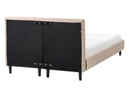 Bett mit Lattenrost Stoff FITOU 120 x 200 cm Beige_1014240