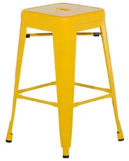 Set of 2 Bar Stools CABRILLO Metal Yellow_701264