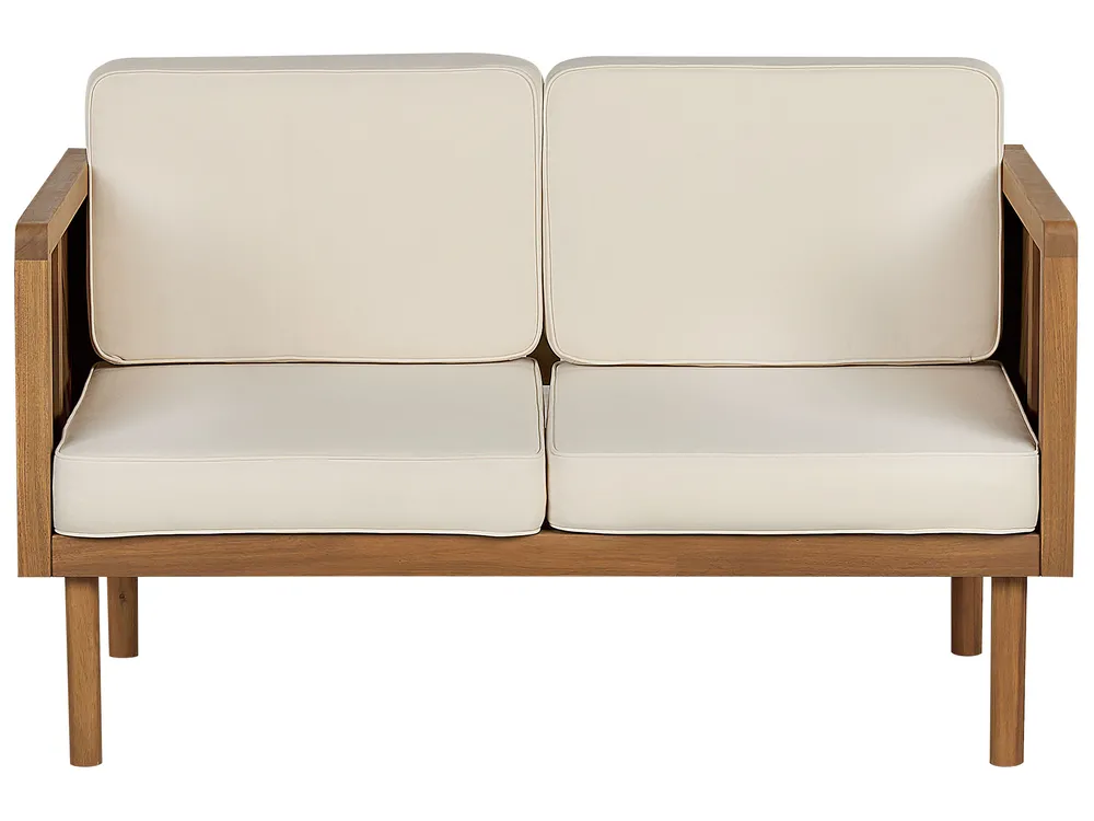 Lounge Set mit Tisch 5-Sitzer BARATTI Akazienholz Braun_830605