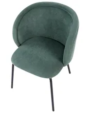 Set of 2 Dining Chairs SARASOTA Fabric Light Green_1055507
