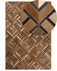Rug TEKIR Brown 160 x 230 cm Leather_764740