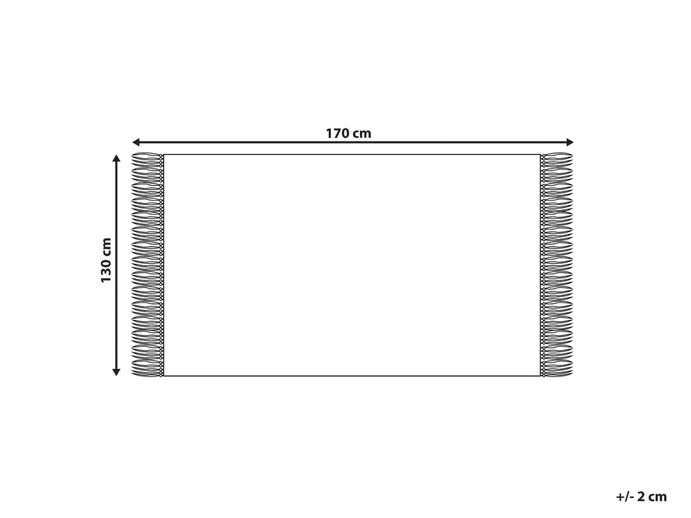 Kuscheldecke JAMUNE 130 x 170 cm Braun_834481