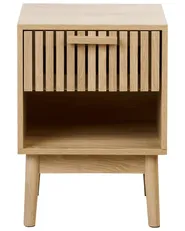 Nachttisch mit 1 Schublade LYNWOOD Hellbraun_945432