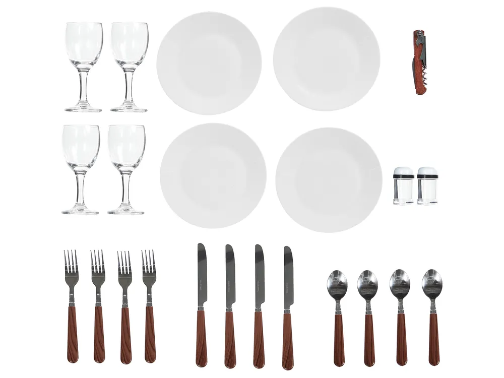 Picknickkorb PRUNEAU Geflecht Braun_964043