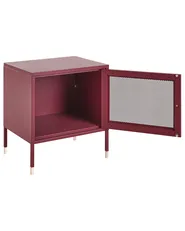 Nachttisch OSSETT Metall Dunkelrot_830330