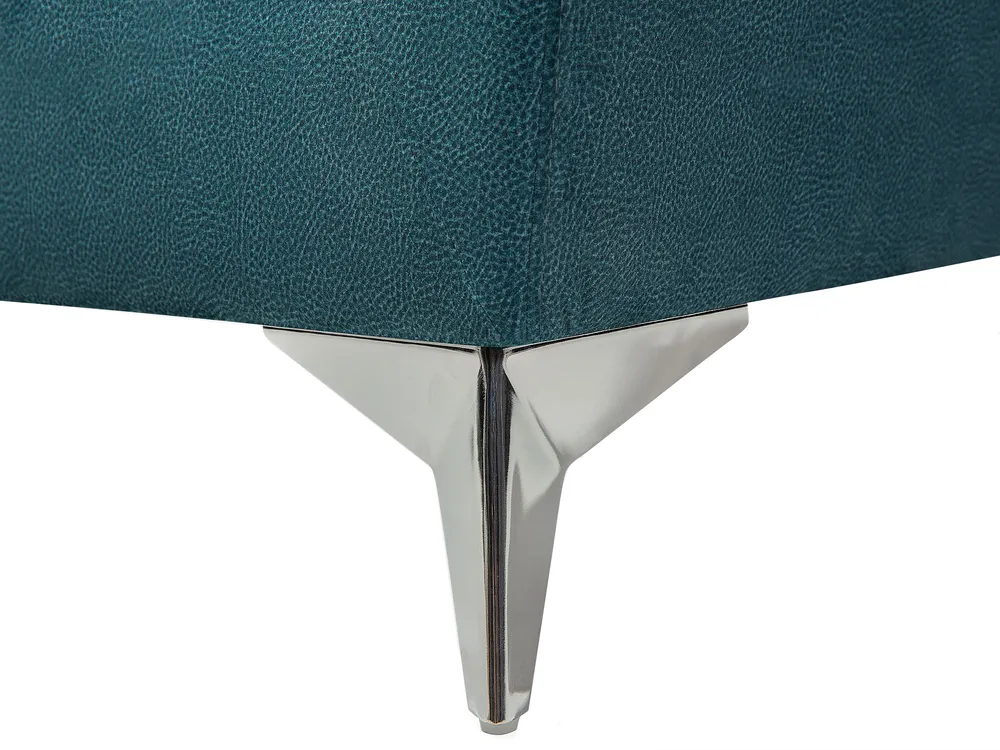 Sofa 3-Sitzer GAULA Samtstoff Blaugrün_706334