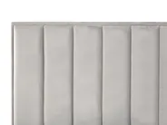 Krevet s prostorom za pohranu SEZANNE Samet svijetlosivi 160 x 200 cm_795511