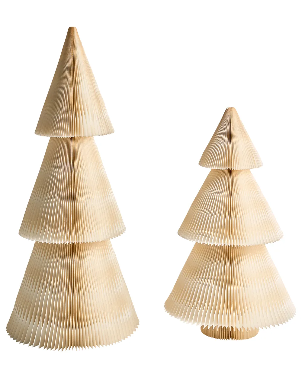 Weihnachtsdekoration 2er Set VEFSNA 90/122 cm Weihnachtsbaum Beige