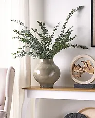 Blumenvase MAGAN 31 cm Keramik Taupe_1185741