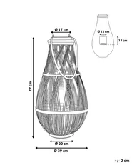 Laterne TONGA 77 cm Bambus Naturfarben_785663