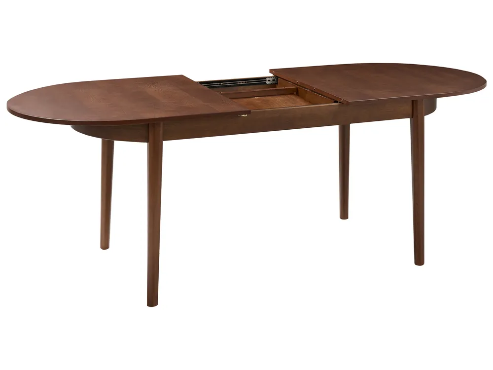 Ausziehbarer Esstisch LARTO Dunkle Esche 180/220 cm 90 cm_1067712