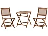 Bistro Set klappbar PARAGGI zertifiziertes Akazienholz Braun