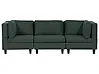 Modulsofa 3-Sitzer UNSTAD Stoff Dunkelgrün