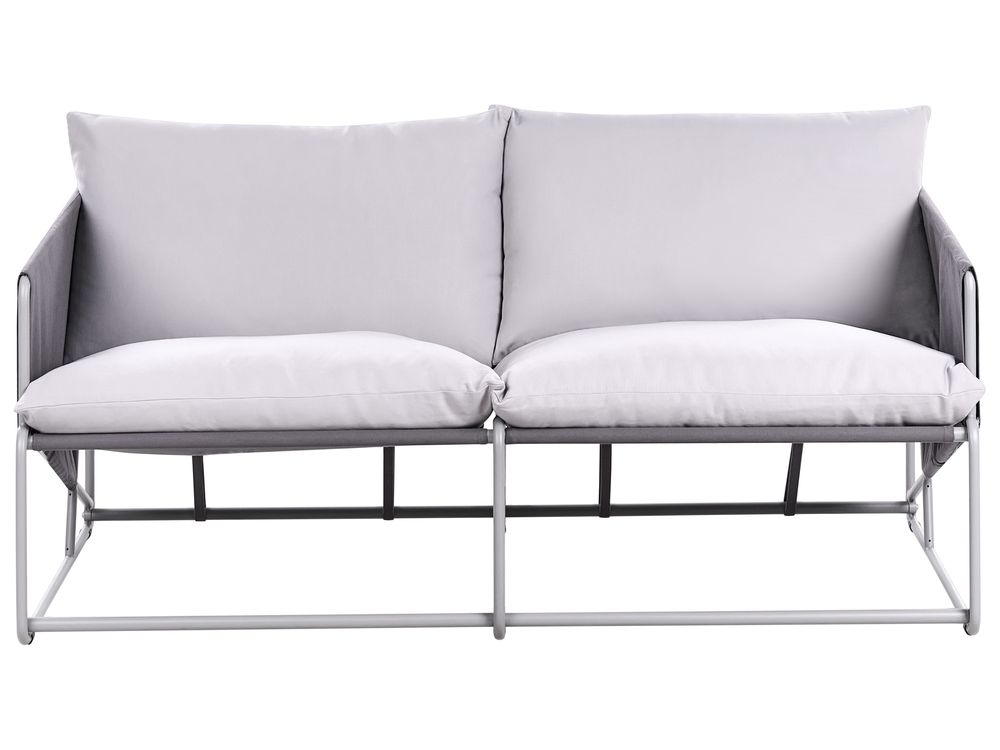 Gartensofa 2-Sitzer PONTE Metall Grau