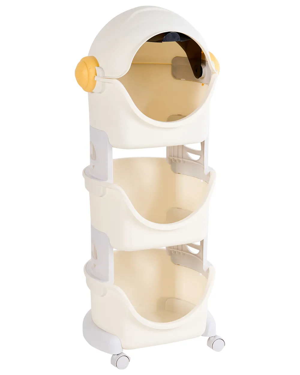 Spielzeugaufbewahrung BAWLEY Astronaut 106 cm mit Rädern Hellbeige_1124091