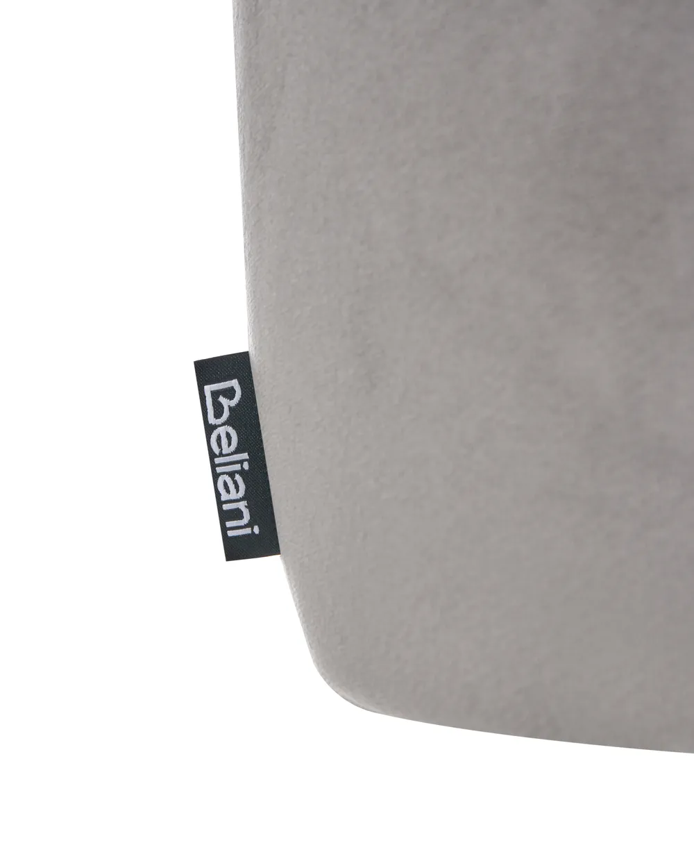 Set of 2 Bar Chairs SANILAC Velvet Light Grey_1063715