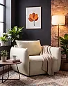 Armchair KUNES Fabric Beige
