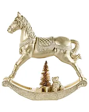 Set of 2 Christmas Decorations LED YPPARI 30 cm Gold_1175029