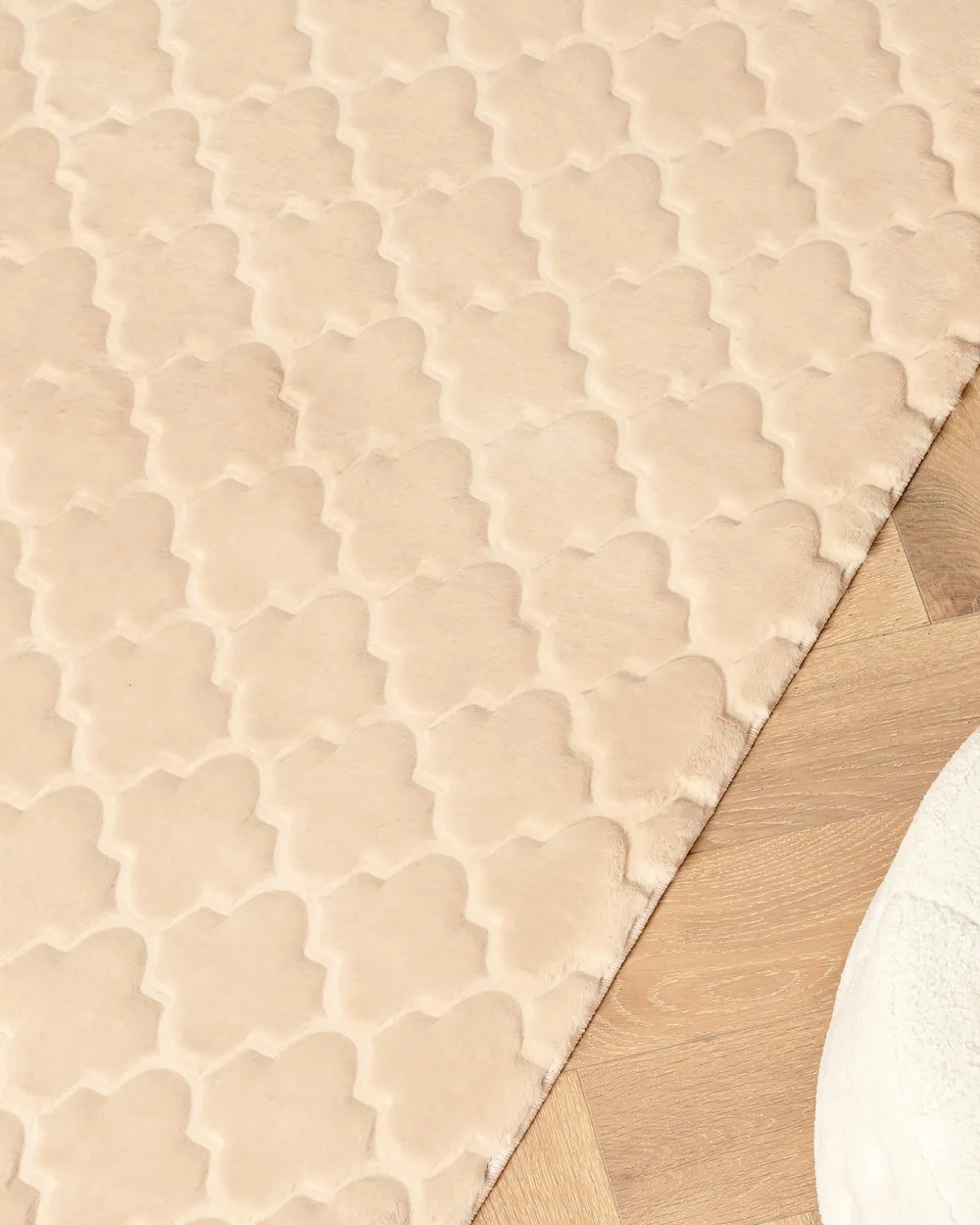 Faux Fur Rug GHARO Beige 160 x 230 cm_866674