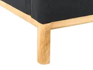 Sofa 3-Sitzer SOSJO Stoff Schwarz_940871