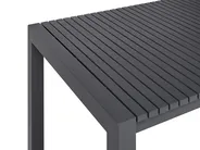 Ausziehbarer Gartentisch ARDESIO 160/220 cm 90 cm Metall Dunkelgrau_1064674