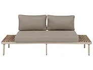 Garden Sofa 2 Seater FIVIZZANO Acacia Wood Beige_1159408