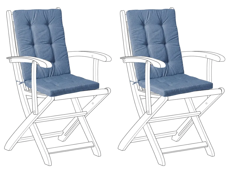 Sitzauflagen 2er Set MAUI PREMIUM Blau
