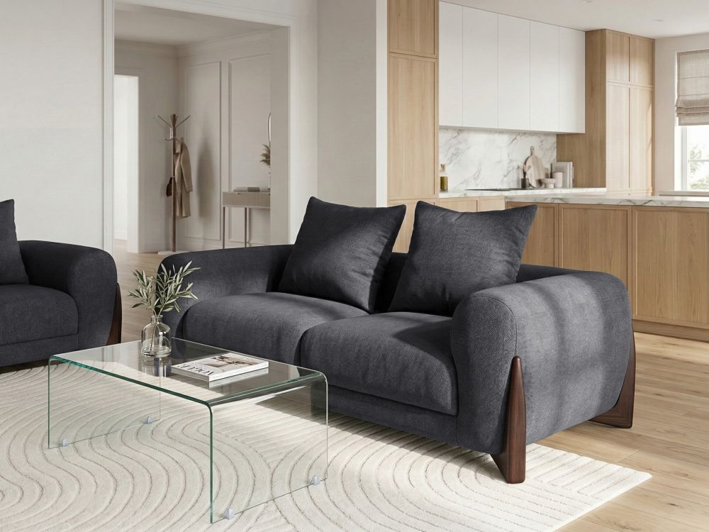 Sofa dvosjed VINLIDEN Crni