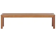 Gartenbank mit Auflage MONSANO 170 cm Eukalyptusholz Blau_1153977