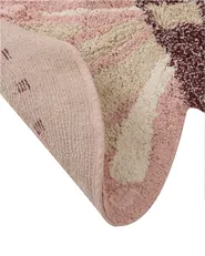 Kinderteppich GRAYLING Rosa 90 x 120 cm Baumwolle_1107737