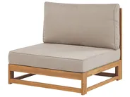Gartensofa 3-Sitzer TIMOR modular zertifiziertes Akazienholz Hellbraun_906345